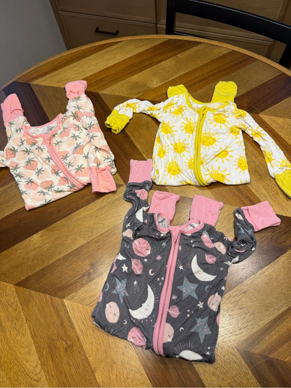 Caden Lane Little Sleepies Baby Girl 3-6 month bamboo